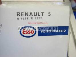 Renault 5 R1221, R1222 -Esso voitelukaavio