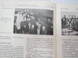 Tikkurilan Viesti 1934 nr 3 -asiakaslehti, sisältää mm. asiapitoisia ammattiartikkeleita maalaus- suojaus- ja pinnoitustöistä ja materiaaleista -customer