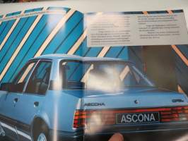 Opel Ascona 1986 -myyntiesite / brochure