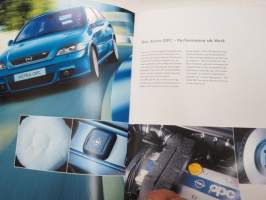 Opel Astra OPC 2002 -myyntiesite / brochure