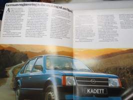 Opel - The Opel Range 1981 mallistoesite englanniksi -myyntiesite / brochure