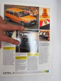 Opel - Der Kommunal-Kadett 1986 -myyntiesite / brochure