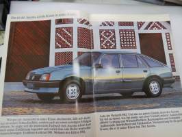 Opel Ascona 1983 -myyntiesite / brochure
