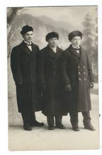 Herrain talvimuotia 1920 - l- valokuva 9x13 cm