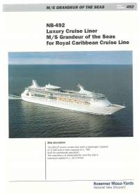 M/S Grandeur of the Seas NB 492  - laivaesite  2 sivua