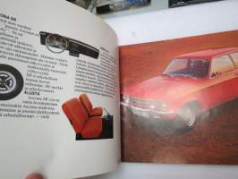 Opel Ascona 1973 -myyntiesite / brochure