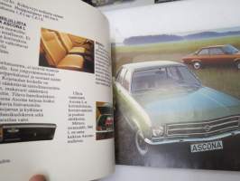 Opel Ascona 1973 -myyntiesite / brochure