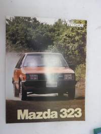 Mazda 323 1981 -myyntiesite / brochure