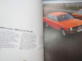 BMW 316 318 320 320 1976 -broschyr / brochure in swedish, myyntiesite ruotsiksi