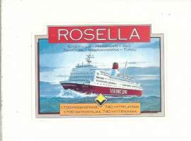 Rosella / Viking Line tarra , 9x12 cm