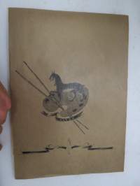 &quot;Ilves&quot; -piirustuslehtiö, käyttämätön 1940-luvulta / unused drawing booklet from 1940´s