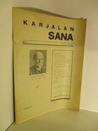 Karjalan Sana 1931 / 6 - Isänmaallinen viikkolehti