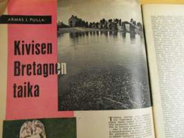 Naisten maailma 1958 / 3 sis mm, Arja Sohlberg. Sateenvarjo, arvon merkistä sateensuojaksi.Miss Suomi 1958.ym