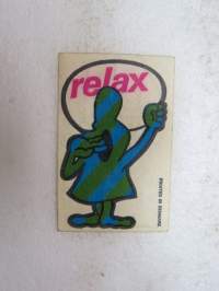 Relax -tarra / sticker