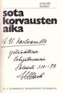 Sotakorvausten aika, 1971. 1. painos. Sotakorvaustoimitukset Neuvostoliitolle ovat olleet monelle suomalaiselle läheltä elettyä historiaa.Miten lopulta yli