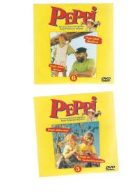 Peppi nr 6 Peppi pitää läksiäiset, Peppi astuu laivaan ja nr 5 Peppi yläilmoissa, Peppi on haaksirikkoutuntut - DVD levy
