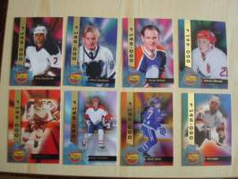 8 erilaista 1994 Signature Rookies jääkiekkokorttia, jokaista korttia tehty vain 45 000 kpl. Myös muita eriä samasta sarjasta.