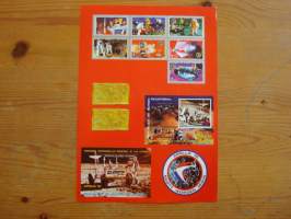 Kokoelma avaruus-aihetta: 6 maksikorttia vuosilta 1969-1980 ja Apollo 15 juliste/postimerkkiarkki. Hienot esim. lahjaksi. Katso myös muut kohteeni.