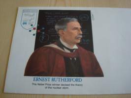 Nobel-palkittu kemisti Ernest Rutherford, 1987, USA / Iso-Britannia, ensipäiväkuori, FDC, taiteilija: Komlev. Katso myös muut kohteeni.