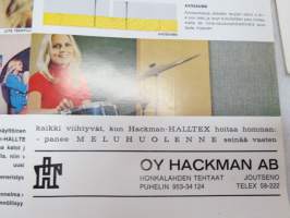 Hackman Halltex -myyntiesite / brochure
