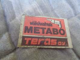 Tulitikkuetiketti Metabo
