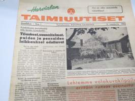 Harvialan Taimiuutiset 1962 nr 1 -customer magazine