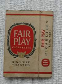 Fair Play - tyhjä litistetty tupakka-aski
