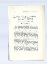 Åland via Kallbådan tur och retur Hajbåten Vikings 1948 / Tor Smedslund  29 sivua