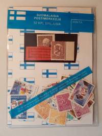Suomalaisia postimerkkejä, 52 kpl erilaisia