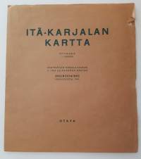 Itä-Karjalan kartta - Akateemisen Karjala-seuran v. 1934 julkaiseman kartan mukaan. Uusintapainos 1941
