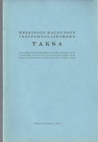 Helsingin kaupungin Vesijohtolaitoksen Taksa 1936