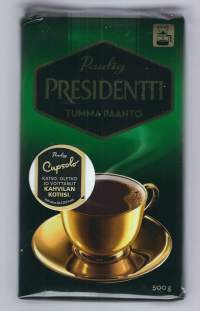 Presidentti tumma paahto  täysi avaamaton kahvipaketti - tuotepakkaus valm 2013