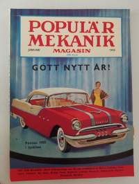 Populär Mekanik magasin 1955 januari