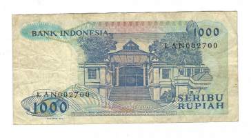 Indonesia  1000  Rupiah  1987 seteli