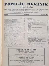 Populär Mekanik magasin 1953 Nr 1