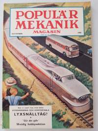 Populär Mekanik magasin 1955 Nr 11