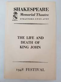 The Life and Death of King John, Shakespeare Memorial Theatre program 1948