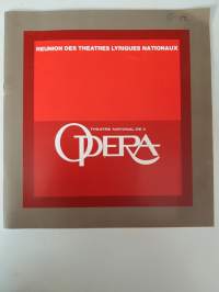 Theatre National de L&#039;OPERA program, Rossini a Paris, Le Barbier de Séville, 1972