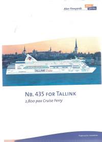 Cruise  Ferry for Tallink Nb 435   4 sivua  laivaesite
