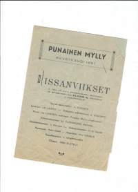 Punainen Mylly kevätkausi 1951 / Kissanviikset  käsiohjelma