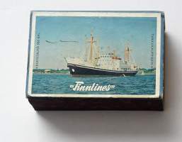 Finnlines-  tyhjä  tulitikkuaski  7x11x3,5 cm