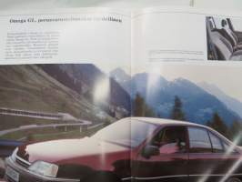 Opel Omega 1990 -myyntiesite -sales brochure