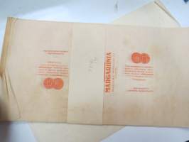 Eväs margariinia - Maakuntain Margariini Oy, Viipuri -etiketti / pakkauskääre, painettu 16.9.1936 -label