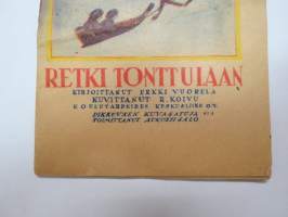 Retki Tonttulaan -lastenkirja, kuvittanut Rudolf Koivu, Pikkuväen kuvasatuja -sarja nr 13 -children´s book