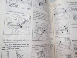 Nissan / Datsun Stanza Model T11 Series Service Manual -huolto-ohjekirja englanniksi