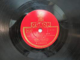 Odeon A 228 621 Usein itken illoin / Kaunis satu vain, Georg Malmstén -savikiekkoäänilevy / 78 rpm record