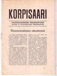 KORPISAARI  Etelä-Pohjanmaan kansanopiston  lehti v. 1937