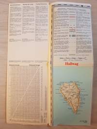 Morocco, Canary Islands. Road map showing places of interest, 1977.