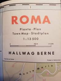 Roma plan, Sights - Monuments - Streets, 1957.