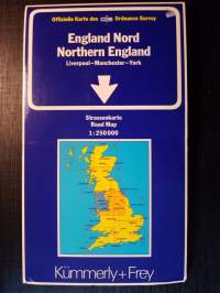 Pohjois-Englannin kartta 1984, Kümmerly+Frey